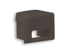 Endkappe mit Kabeldurchführung – Schwarz für LED Streifen