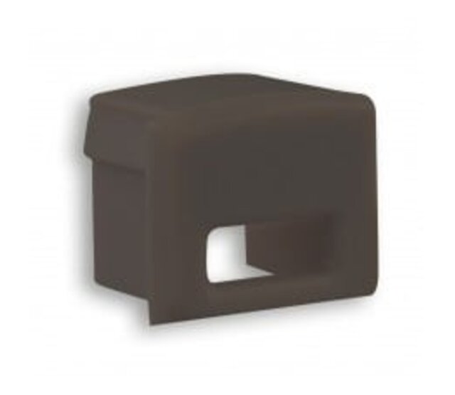 Eindkappe mit Kabeldurchführung für LED-Streifen – 02ZWART – Schwarz, IP20, 12V/24V, 8mm Profilbreite, passend für Aluminiumprofile Eindkappe mit Kabeldurchführung für LED-Streifen – 02ZWART – Schwarz, IP20, 12V/24V, 8mm Profilbreite, passend für Aluminiumprofile