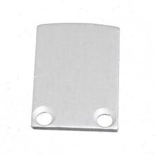 2x LED Profil Endkappen mit Schrauben 02ALU Spica Grau – Zubehör für LED Streifen