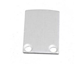 2x LED Profil Endkappen mit Schrauben 02ALU Spica Grau – Zubehör für LED Streifen