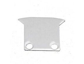 2x LED-Profil Endkappen mit Schrauben PL8 Spica Grau – Zubehör für LED-Streifen