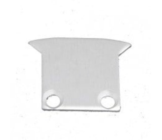 LED Profil Endkappen PL8 Spica Grau mit Schrauben