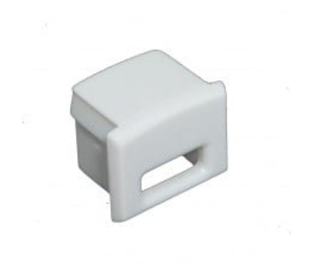 Aluminium Endkappe mit Kabeldurchführung 05.1ALU – Profilabschluss für LED-Streifen, IP20, 5 mm Durchgang, präzise Montage, 1 m Länge, deutschlandkonform