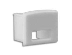 Endkappe für LED-Streifen-Profil mit Kabeldurchführung 05.1Weiß