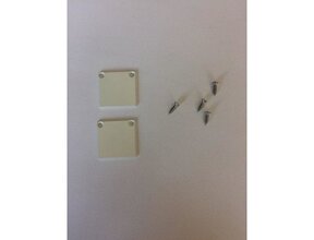 2x LED Alu-Profil Endkappen mit Schrauben 01WIT Spica – Zubehör für LED Streifen