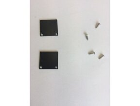 2x LED Alu-Profil Endkappen inkl. Schrauben Schwarz Spica