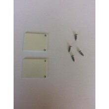 2x LED Alu-Profil Endkappen mit Schrauben PL2 Spica – Weiß