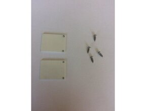 2x LED Alu-Profil Endkappen mit Schrauben PL2 Spica – Weiß