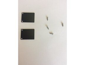 2x LED Alu-Profil Endkappen mit Schrauben PL2 Spica – Schwarz