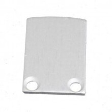 2x LED Alu-Profil Endkappen mit Schrauben PL5 C6 Spica – Grau