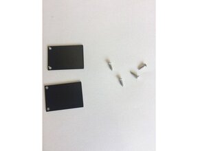 2x LED Aluminium Profil Endkappen mit Schrauben PL5 C6 Spica – Schwarz