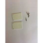 2x LED-Profil Endkappen mit Schrauben für PL5 C6 Spica Aluprofile – Weiß, passend für LED-Streifen, inkl. Montagematerial, 5 mm Breite, 6 mm Höhe, hochwertige Abschlusskappen