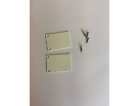 2x LED Alu-Profil Endkappen mit Schrauben PL5 C6 Spica – Weiß