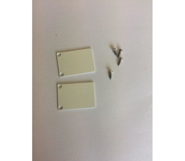 2x LED-Profil Endkappen mit Schrauben für PL5 C6 Spica Aluprofile – Weiß, passend für LED-Streifen, inkl. Montagematerial, 5 mm Breite, 6 mm Höhe, hochwertige Abschlusskappen