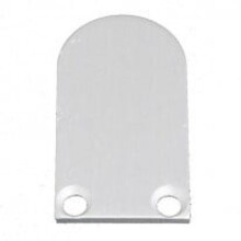 2x LED Alu Profil Endkappen mit Schrauben PL5 C5 Spica - Grau