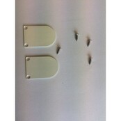 2 x LED-Profil Endkappen mit Schrauben für PL5 C5 Spica – Weiß – Passend für LED-Streifen, Aluminiumprofile, 5 mm Breite, inkl. Montagematerial