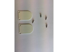 2x LED Profil Endkappen mit Schrauben PL5 C5 Spica – Weiß | Zubehör für LED Alu Profil