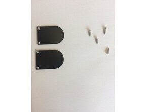2x LED Aluminium Profil Endkappen mit Schrauben PL5 C5 Spica Schwarz