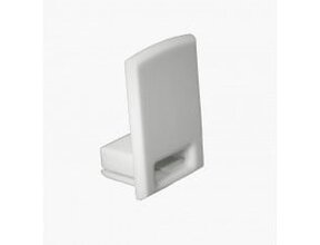 Endkappe für LED-Streifen-Profil mit Kabeldurchführung – 15,1 mm Aluminium