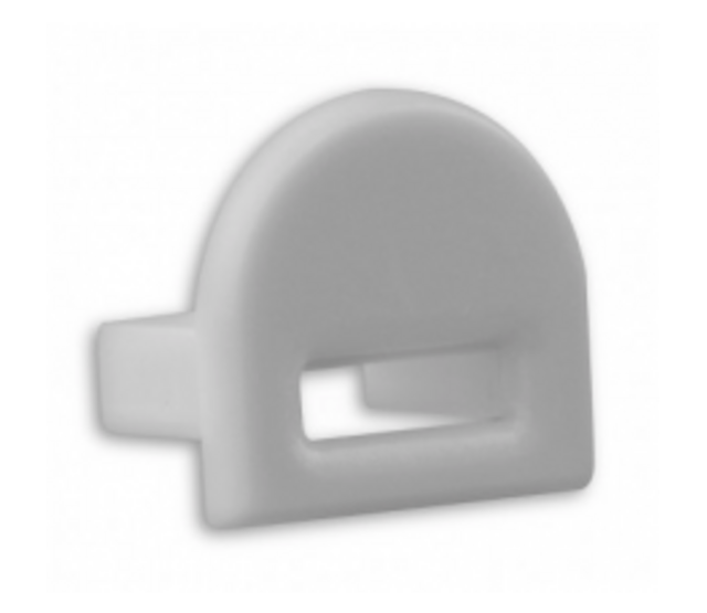 Endkappe für LED-Aluminiumprofil mit Kabeldurchführung – 06.2ALU, passend für LED-Streifen, inklusive Kabelführung, präzise Verarbeitung, kompatibel mit Standard-LED-Profilen, hochwertiges Aluminium, einfache Montage, ideal für Beleuchtungsprojekte