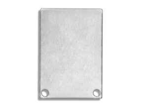 2x LED-Profil Endkappen mit Schrauben XL06.C2 – Aluminium für LED-Streifen