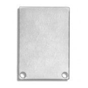 2x LED Profil Endkappen XL07.C2 ALU mit Schrauben