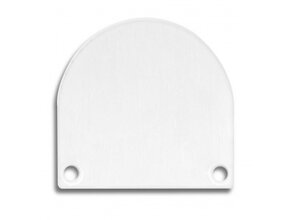 2x LED-Profil Endkappen mit Schrauben - XL04WIT.C4 | Passend für LED-Streifen