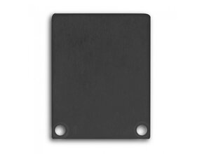 2x LED Profil Endkappen mit Schrauben – XL04.C3 SCHWARZ
