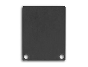 2x LED Profil Endkappen mit Schrauben – XL04 SCHWARZ C2