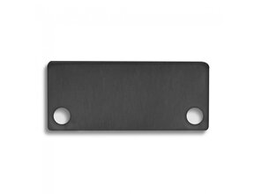 2x LED-Profil Endkappen mit Schrauben – XL04 Schwarz C1