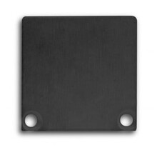 2 x LED-Profil Endkappen XL06 Schwarz mit Schrauben – Für 6 mm LED-Streifen Profile, inkl. Montagematerial