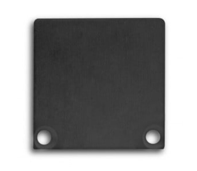 2 x LED-Profil Endkappen XL06 Schwarz mit Schrauben – Für 6 mm LED-Streifen Profile, inkl. Montagematerial