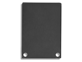 2x LED Profil Endkappen XL06.C4 in Schwarz inkl. Schrauben – Für LED Streifenprofile