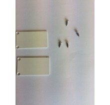 2 x LED-Profil Endkappen XL06.C3 in Weiß – Inklusive Montageschrauben – Passend für LED-Streifen bis 12 mm Breite – Hochwertige Abschlusskappen für Aluminium-Profile – Dauerhafte Optik und Schutz