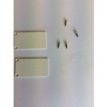 2x LED Profil Endkappen mit Schrauben XL06.C3 - Weiß | Zubehör für LED Streifen