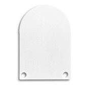 2x weiße LED-Profil Endkappen XL06.C4 mit Schrauben – Passend für LED-Streifen Aluminiumprofile – Hochwertige Abschlusskappen für professionelle LED-Beleuchtung