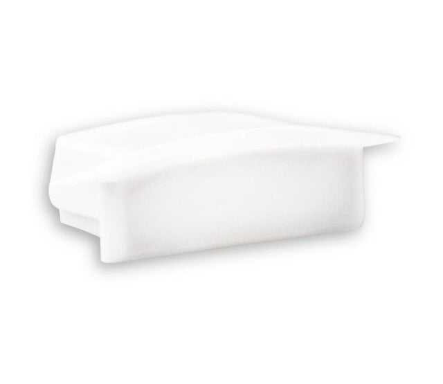 Endkappe für LED-Streifenprofile ohne Kabeldurchführung – 08WIT, weiß, passend für Aluminiumprofile, 8 mm Breite, einfache Montage, hochwertiges ABS-Material, staub- und spritzwassergeschützt Endkappe für LED-Streifenprofile ohne Kabeldurchführung – 08WIT, weiß, passend für Aluminiumprofile, 8 mm Breite, einfache Montage, hochwertiges ABS-Material, staub- und spritzwassergeschützt