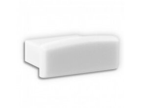 Endkappe mit Kabeldurchführung für LED Streifen - 15mm Weiß