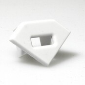 23ALU Endkappe mit Kabeldurchführung für Aluminiumprofile – Präzise Kabelführung, robuste Aluminiumlegierung, kompatibel mit LED Streifen, 23 mm Breite, ideal für Beleuchtungsprojekte