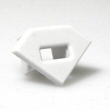 Endkappe mit Kabeldurchführung für LED Aluminium-Profil 23ALU