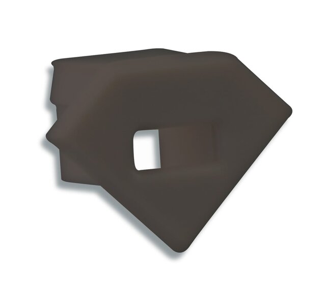 Endkappe mit Kabeldurchführung für LED-Streifen - C23ZWART, schwarz, passend für 23 mm breite Aluminiumprofile, IP20, einfache Montage, ideal für LED-Beleuchtungssysteme Endkappe mit Kabeldurchführung für LED-Streifen - C23ZWART, schwarz, passend für 23 mm breite Aluminiumprofile, IP20, einfache Montage, ideal für LED-Beleuchtungssysteme