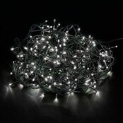 50m LED Weihnachtsbaumbeleuchtung mit 600 weißen LEDs, 230V, IP44, energiesparend, warmweiß, ideal für Garten, Terrasse & Fassade