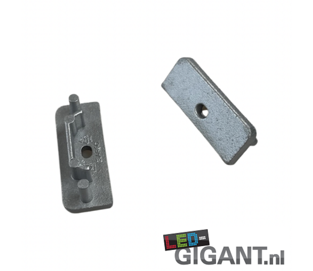 Aluminium Endkappe mit Kabeldurchführung für LED Streifen - 09ALU, 10 mm Breite, IP20, passend für 10 mm breite LED-Profile, einfache Montage, hochwertige Verarbeitung Aluminium Endkappe mit Kabeldurchführung für LED Streifen - 09ALU, 10 mm Breite, IP20, passend für 10 mm breite LED-Profile, einfache Montage, hochwertige Verarbeitung