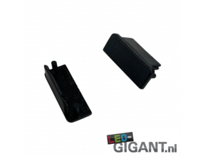 Endkappe ohne Kabeldurchführung - Schwarz 09