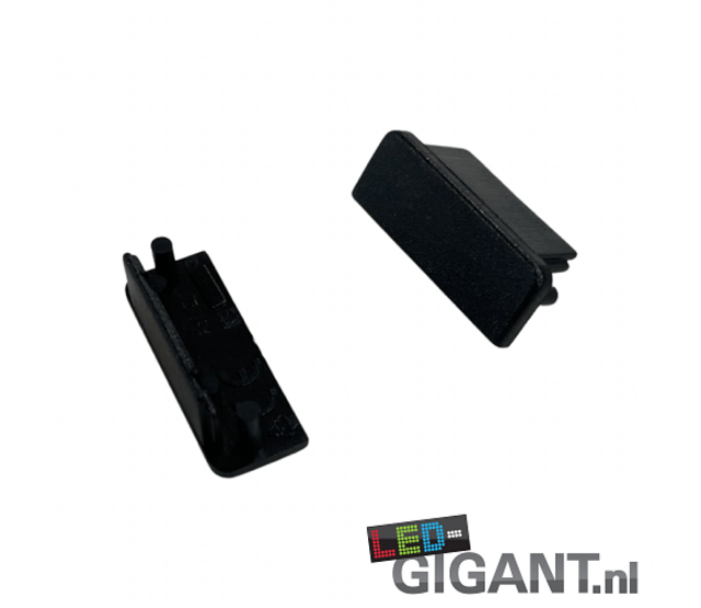 LED-Streifen-Endkappe ohne Kabeldurchführung - 09ZWART | Schwarz, IP20, für 10 mm breite LED-Streifen, 1 Stück | Schutzabdeckung für LED-Profile, staubdicht, einfach zu montieren LED-Streifen-Endkappe ohne Kabeldurchführung - 09ZWART | Schwarz, IP20, für 10 mm breite LED-Streifen, 1 Stück | Schutzabdeckung für LED-Profile, staubdicht, einfach zu montieren