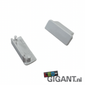 LED-Streifen-Endkappe ohne Kabeldurchführung - 09WIT, IP20, 12V/24V, für Aluminiumprofile, 10mm Breite, weiß, staubgeschützt, einfache Montage LED-Streifen-Endkappe ohne Kabeldurchführung - 09WIT, IP20, 12V/24V, für Aluminiumprofile, 10mm Breite, weiß, staubgeschützt, einfache Montage