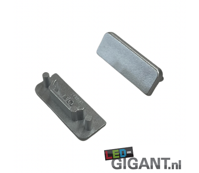 Aluminium Endkappe ohne Kabeldurchführung für LED Streifen - 09ALU, passend für 10 mm breite Profile, 2er-Set, hochwertige Montageabdeckung für LED-Beleuchtungssysteme Aluminium Endkappe ohne Kabeldurchführung für LED Streifen - 09ALU, passend für 10 mm breite Profile, 2er-Set, hochwertige Montageabdeckung für LED-Beleuchtungssysteme