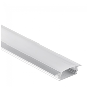 50m LED Aluminiumprofil Einbau 16,80mm x 5,91mm für LED Streifen, 08ALU, präzise Maße, optimale Wärmeableitung, ideal für Innenbeleuchtung
