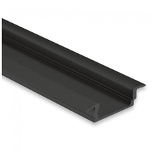 LED Einbauprofil 50m mit Abdeckung 16,80x5,91mm PL8 Schwarz für LED Streifen