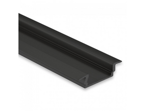 LED Einbauprofil 50m mit Abdeckung 16,80x5,91mm PL8 Schwarz für LED Streifen